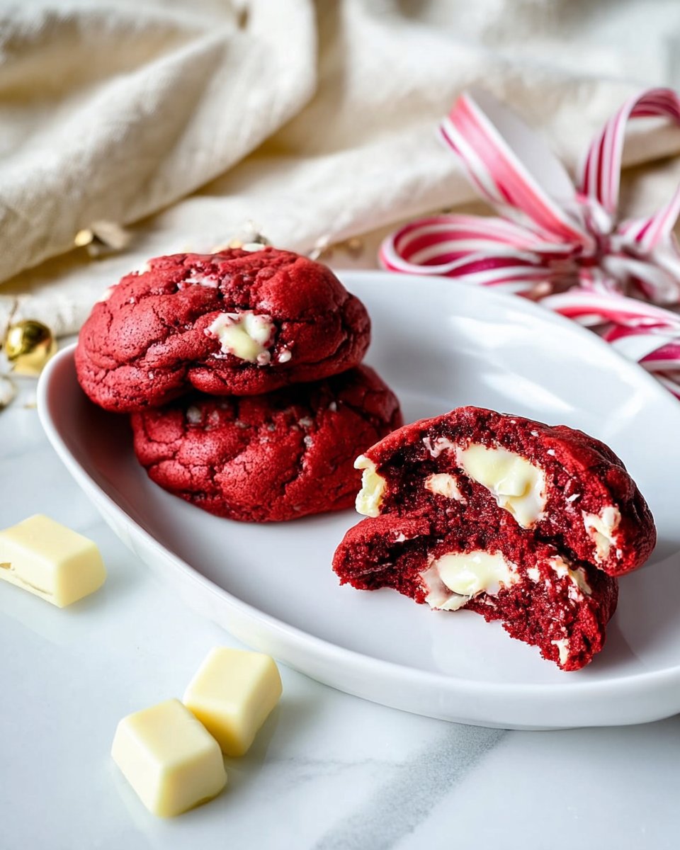 Cheesecake Stuffed Red Velvet Cookies Recipe 4 Cheesecake Stuffed Red Velvet Cookies Recipe