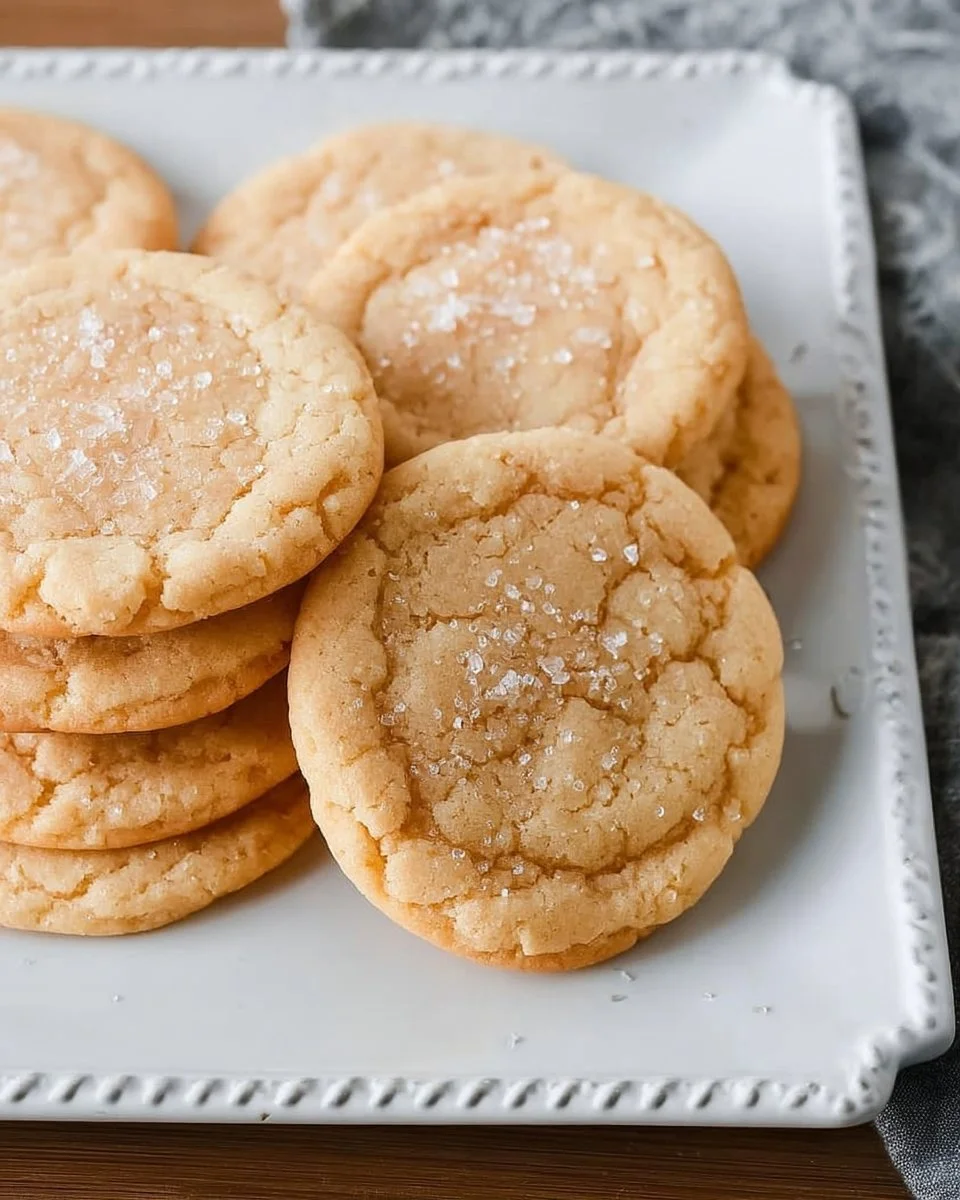 Delicious soft sugar cookies baked to perfection with sprinkles on top