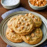 Delicious homemade butterscotch chip cookies on a plate