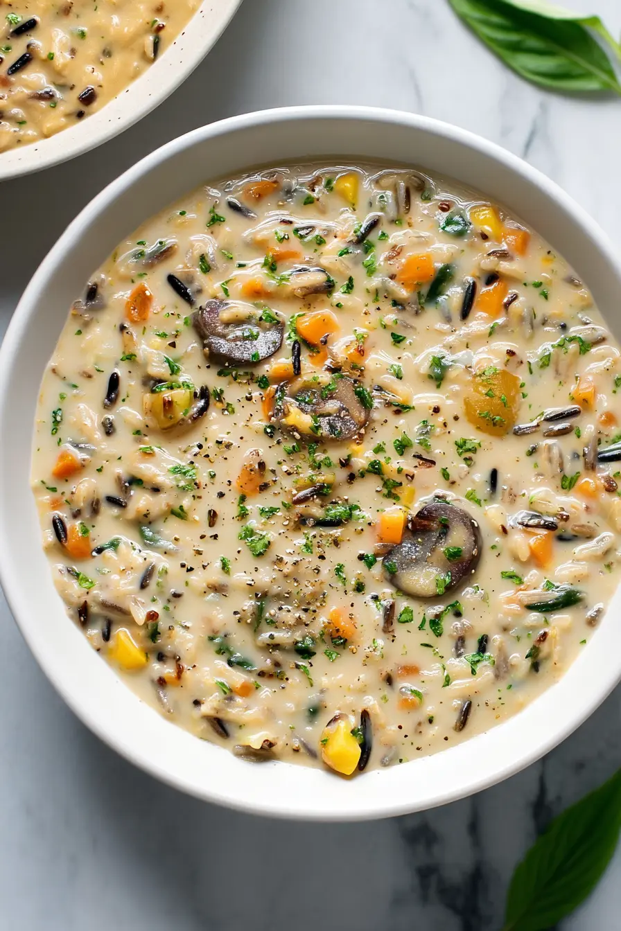 Creamy Wild Rice Soup Recipe 5 Chicken and Mushroom Creamy Wild Rice Soup recipe
