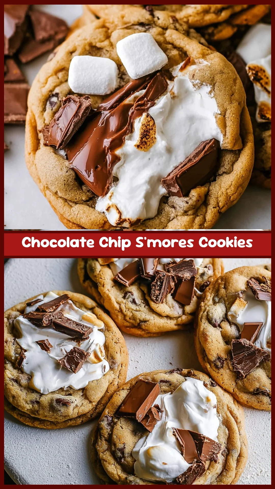 Chocolate Chip S'mores Cookies