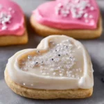 Delicious cream cheese sugar cookies on a plate.