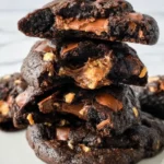 Levain Bakery Chocolate Toffee Cookies Recipe 5 Levain Bakery chocolate toffee cookies fresh out of the oven, ready to enjoy.