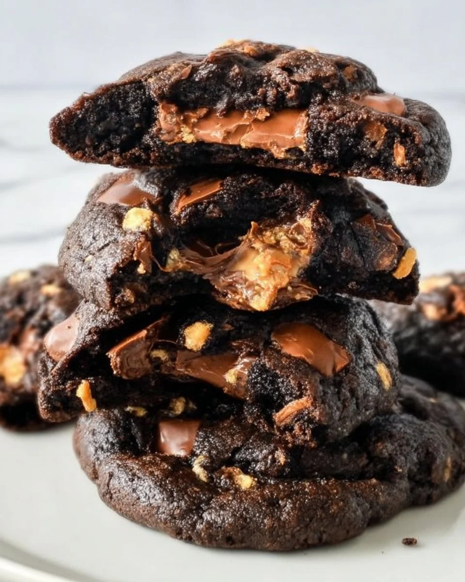 Levain Bakery chocolate toffee cookies fresh out of the oven, ready to enjoy.