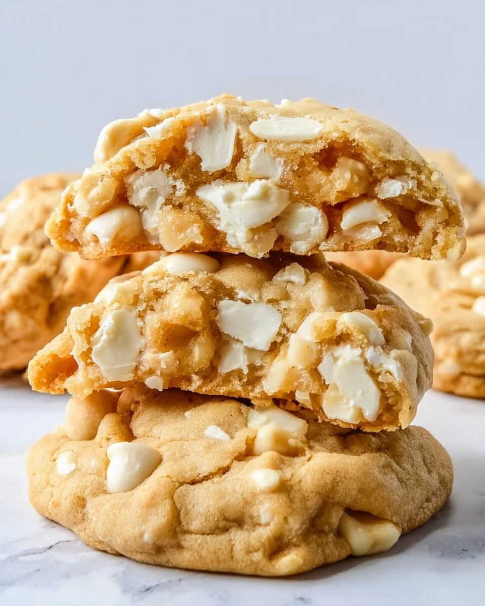 Levain Bakery's delicious white chocolate macadamia cookies on a rustic table.