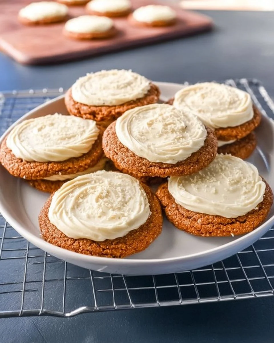 Deliciously soft gingerbread cookies freshly baked and decorated